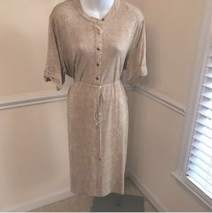 Calvin Klein Animal Print Tie waist Dress